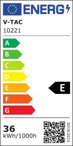 Świetlówka V-TAC 36W 120LM/WATT-LED WP X-SERIES ECONOMICAL TUBE-120CM-4000K VT-1253 1