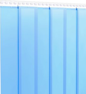 vidaXL vidaXL Kurtyna paskowa, niebieska, 300 mm x 2,6 mm, 25 m, PVC 3