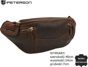 Peterson Skórzana Saszetka Męska Na Biodra 2