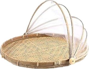 MPLCo Zestaw 3 szt Taca ratanowa z Moskieterą Ogrodowa 3