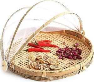 MPLCo Zestaw 3 szt Taca ratanowa z Moskieterą Ogrodowa 4