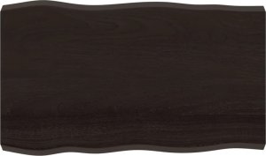 vidaXL vidaXL Blat ciemnobrązowy 100x60x(2-6) cm drewno z naturalną krawędzią 2