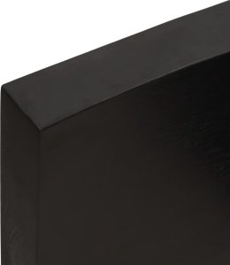 vidaXL vidaXL Blat ciemnobrązowy 100x60x(2-6) cm drewno z naturalną krawędzią 8