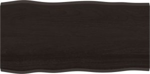 vidaXL vidaXL Blat stołu, ciemnobrązowy 100x50x2 cm dąb z naturalną krawędzią 2