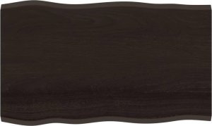vidaXL vidaXL Blat stołu, ciemnobrązowy 100x60x2 cm dąb z naturalną krawędzią 2