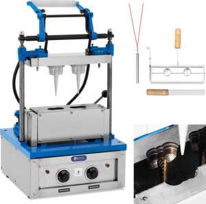 Royal Catering Waflownica maszyna do wypieku wafli rożków na lody 100-120 wafli / godz. 74 x 124 mm 1