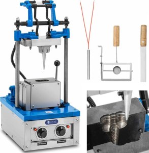 Royal Catering Waflownica maszyna do wypieku wafli rożków na lody 50 - 60 wafli / godz. 74 x 124 mm 1