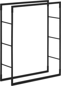 Hillvert Stojak na drewno kominkowe metalowy prostokątny LOFT do 40 kg 80 x 25 x 100 cm 1