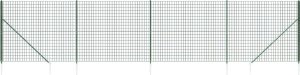 vidaXL vidaXL Ogrodzenie z siatki, z kotwami, zielone, 1,4x10 m 2