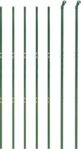 vidaXL vidaXL Ogrodzenie z siatki, z kotwami, zielone, 1,4x10 m 3