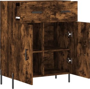 vidaXL Szafka, przydymiony dąb, 69,5x34x90 cm 5