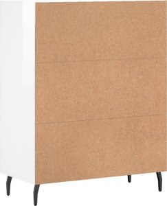 vidaXL vidaXL Szafka, biała, połysk, 69,5x34x90 cm, materiał drewnopochodny 8