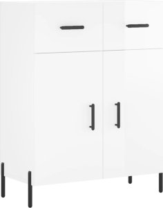 vidaXL vidaXL Szafka, biała, połysk, 69,5x34x90 cm, materiał drewnopochodny 2