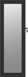 vidaXL vidaXL Wisząca szafka na biżuterię, z lustrem, czarna, 30x8,5x90 cm 4