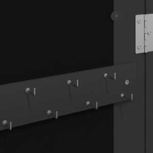 vidaXL vidaXL Wisząca szafka na biżuterię, z lustrem, czarna, 30x8,5x90 cm 8