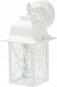 Kinkiet Beliani Lampa ścienna zewnętrzna biała FINDON 9