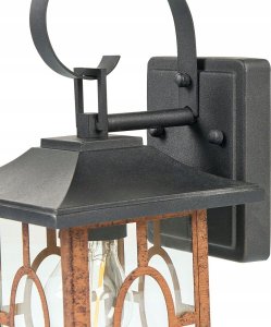 Kinkiet Beliani Lampa ścienna zewnętrzna miedziana SHAGGIE 3