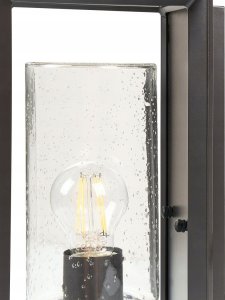 Kinkiet Beliani Lampa ścienna zewnętrzna z czujnikiem ruchu czarna BELTIE 4