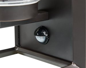 Kinkiet Beliani Lampa ścienna zewnętrzna z czujnikiem ruchu czarna BELTIE 5