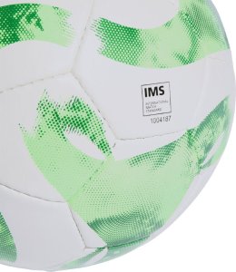 Adidas Piłka Nożna Tiro Match HT2421 biało-zielona, r. 3 3