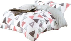 LOZKOHOLICY.PL Sp.z o.o. Sp. K. Pościel 200 x 220 3cz Satyna Bawełniana Dalia 03 2