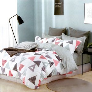 LOZKOHOLICY.PL Sp.z o.o. Sp. K. Pościel 200 x 220 3cz Satyna Bawełniana Dalia 03 3