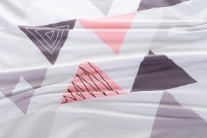 LOZKOHOLICY.PL Sp.z o.o. Sp. K. Pościel 200 x 220 3cz Satyna Bawełniana Dalia 03 4