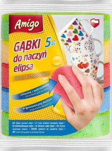 Politan Gosia Amigo Gąbki Do Naczyń Owalne Elipsa 5szt 8216... 1