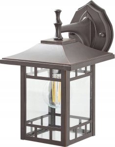 Kinkiet Beliani Lampa ścienna zewnętrzna czarna HERIOT 9
