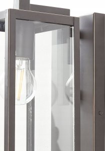 Kinkiet Beliani Lampa ścienna zewnętrzna z czujnikiem ruchu czarna MEGGET 4