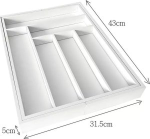 KingHoff WKŁAD BAMBUSOWY DO SZUFLADY KINGHOFF KH-1748 biały 7