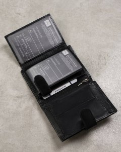 4U Cavaldi Duży, Skórzany Portfel Męski Z Systemem Rfid Protect 8