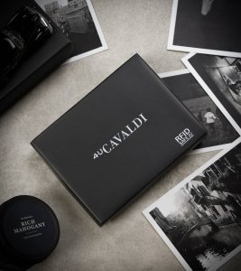 4U Cavaldi Duży, Skórzany Portfel Męski Z Systemem Rfid Protect 10
