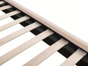 Beliani Łóżko welurowe 140 x 200 cm z portem USB beżowe MIRIBEL 8