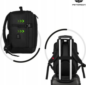 Plecak turystyczny Peterson Podróżny, Wodoodporny Plecak Z Miejscem Na Laptopa 9