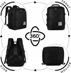 Plecak turystyczny Peterson Podróżny, Wodoodporny Plecak Z Poliestru Z Miejscem Na Laptopa 5