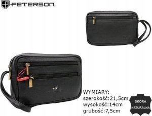 Peterson Skórzana Saszetka Męska Do Ręki 4