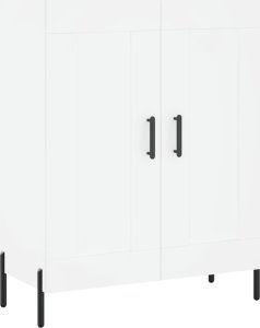 vidaXL vidaXL Witrynka, biała, 69,5x34x180 cm, materiał drewnopochodny 7