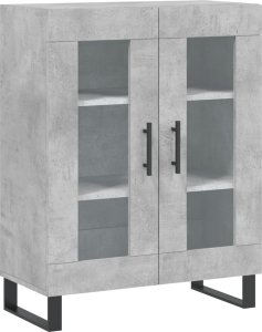 vidaXL vidaXL Witrynka, szarość betonu 69,5x34x180 cm materiał drewnopochodny 7