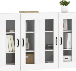 vidaXL vidaXL Wiszące szafki, 2 szt., białe, materiał drewnopochodny 3