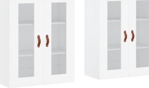 vidaXL vidaXL Wiszące szafki, 2 szt., białe, materiał drewnopochodny 2