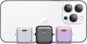 Ładowarka Usams USAMS Ład. siec. 1xUSB-C PD20W (only head) PD3.0 Fast Charging purpurowy/purple X-ron Series CC183TC03 (US-CC183) 11