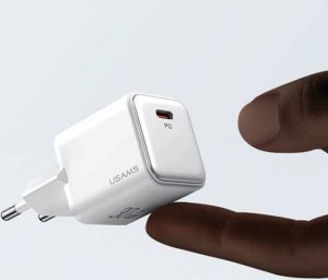 Ładowarka Usams USAMS Ład. siec. 1xUSB-C PD30W 3A (only head) PD3.0 Fast Charging purpurowy/purple X-ron Series CC186TC03 (US-CC186) 13