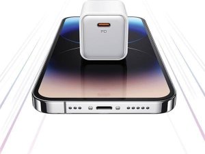 Ładowarka Usams USAMS Ład. siec. 1xUSB-C PD30W 3A (only head) PD3.0 Fast Charging purpurowy/purple X-ron Series CC186TC03 (US-CC186) 15