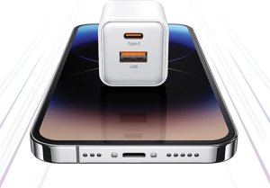 Ładowarka Usams USAMS Ład. siec. 1xUSB+1xUSB-C PD30W 3A (only head) PD3.0 Fast Charging purpurowy/purple X-ron Series CC189TC03 (US-CC189) 4