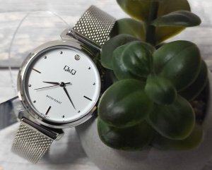 Zegarek Q&Q Zegarek QQ Q27B-001P Damski Klasyczny Cyrkonia 2