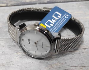 Zegarek Q&Q Zegarek QQ Q27B-001P Damski Klasyczny Cyrkonia 5