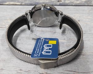 Zegarek Q&Q Zegarek QQ Q27B-001P Damski Klasyczny Cyrkonia 7