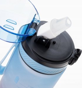 IQ Bidon butelka na wode ze słomką z uchwytem IQ Vie 720ml niebieski 3
