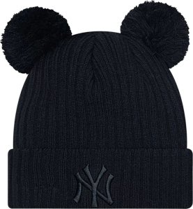 New Era New Era Fem Double Pom New York Yankees Beanie 60364290 Czarne One size 1